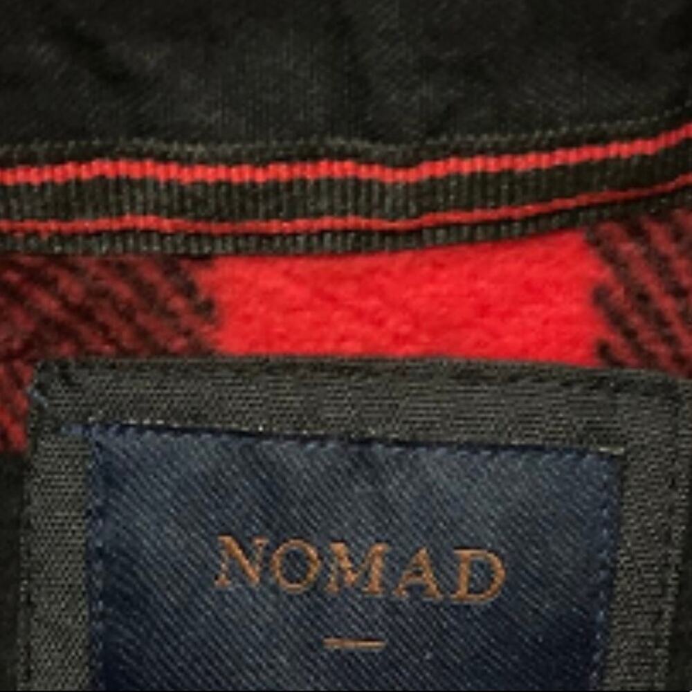 0293 NEW Boys Black and Red Flannel Button Up Shirt - Picture 3 of 4